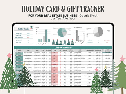 Holiday Client Gift Tracker | Google Sheets for Real Estate Professionals