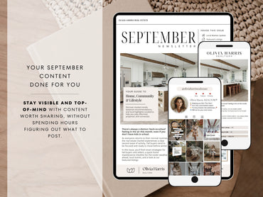 Monthly Marketing Kit | Real Estate Newsletter Templates