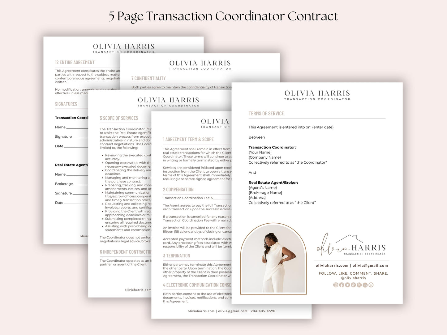 Transaction Coordinator Service Agreement