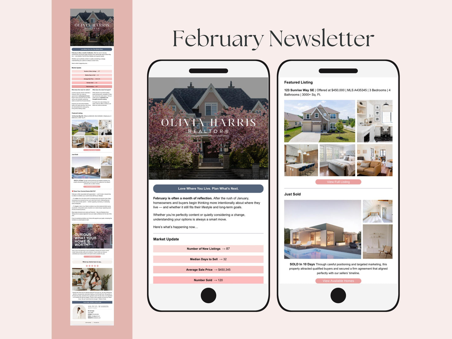 Monthly Email Newsletter Template Bundle