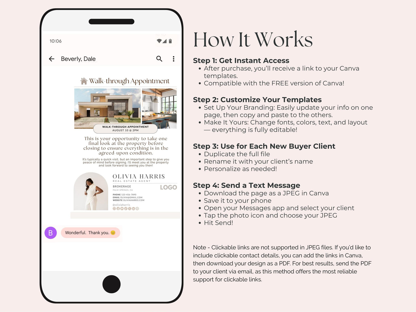 Buyer Client Journey Text Message Bundle