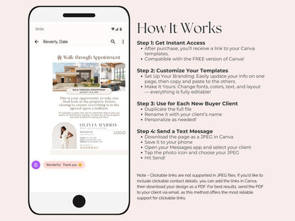 Buyer Client Journey Text Message Bundle