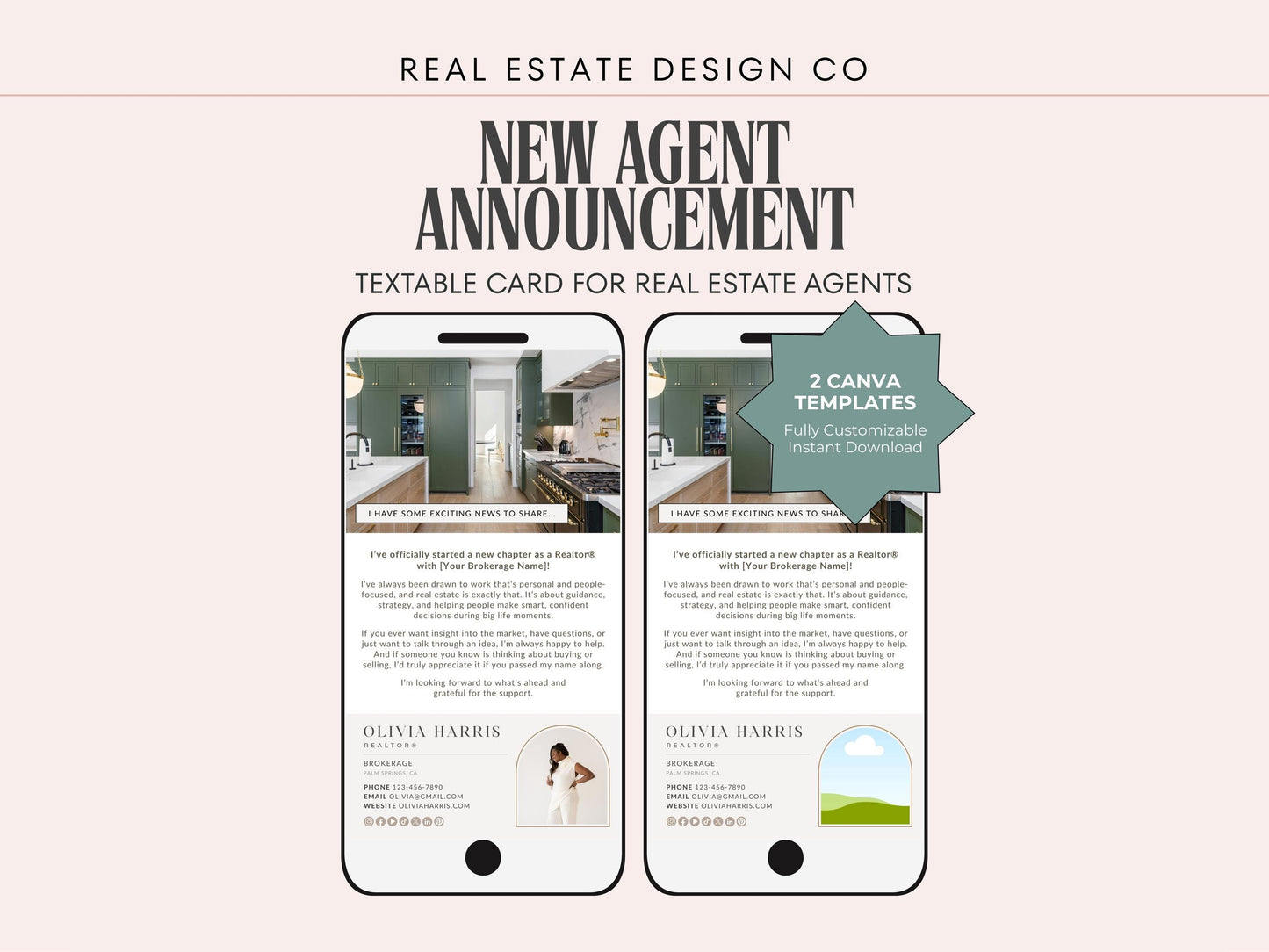 New Agent Announcement Text Message
