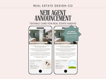 New Agent Announcement Text Message