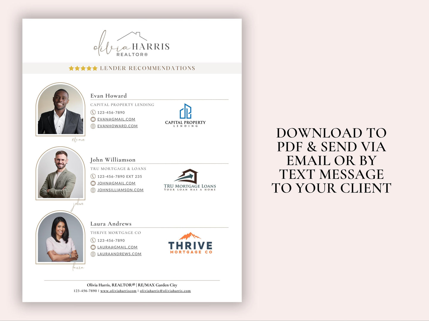 Recommendations Flyer Template