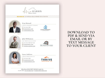 Recommendations Flyer Template