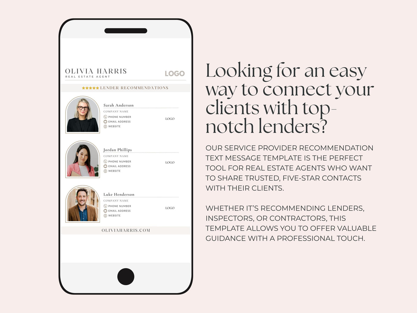 Recommendation Text Message