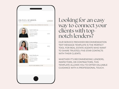 Recommendation Text Message