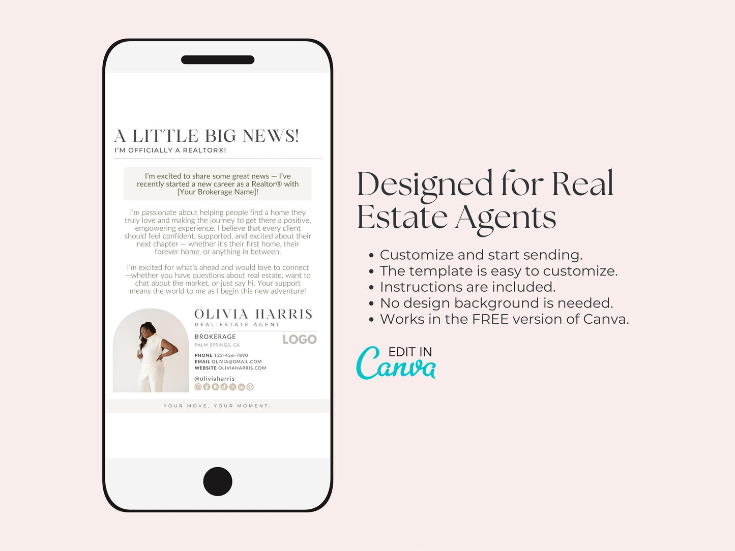 New Agent Announcement Text Message