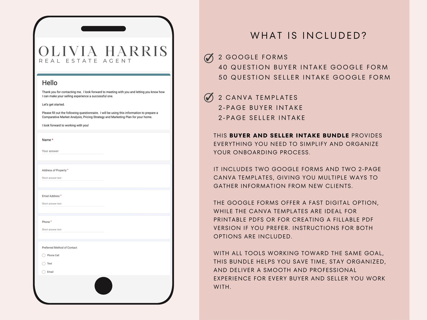 Buyer and Seller Intake Questionnaire