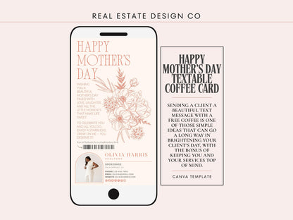 Mother's Day Coffee Card Template