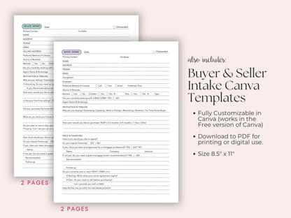 Buyer and Seller Intake Questionnaire