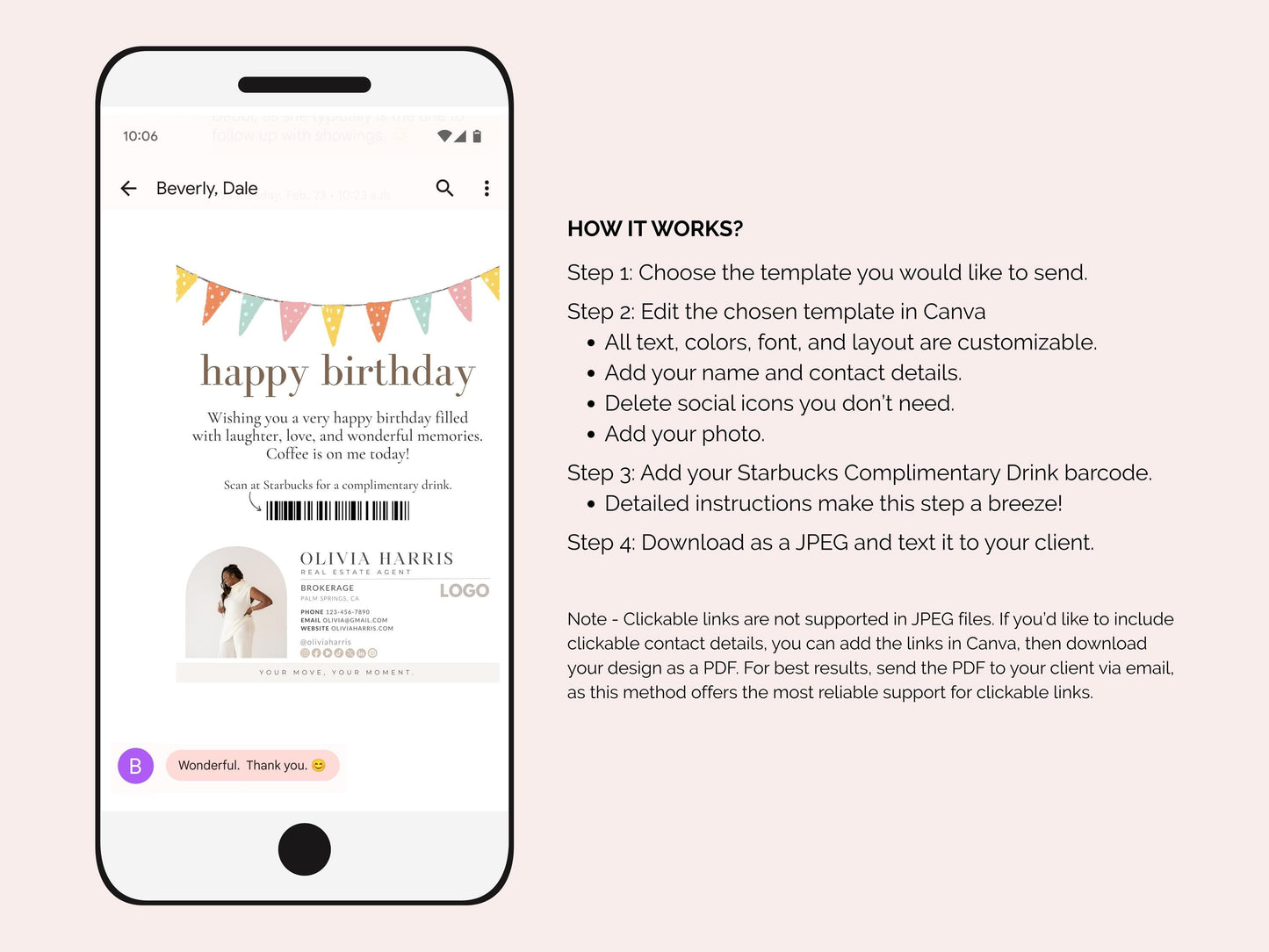 Happy Birthday Coffee Card