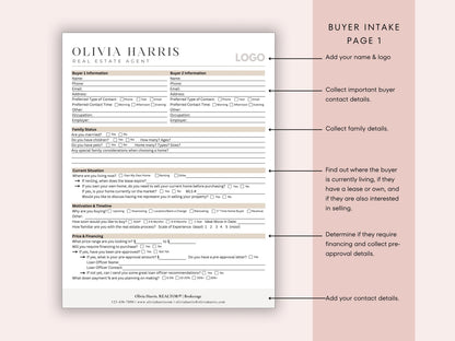 Buyer and Seller Intake Questionnaire
