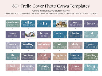 Trello Card Cover Photo Canva Template with 3 Bonus Shared Trello Boards