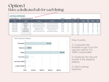 Listing Expense Tracker