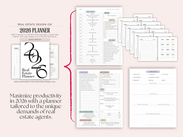2026 Real Estate Planner + 150 Canva Templates