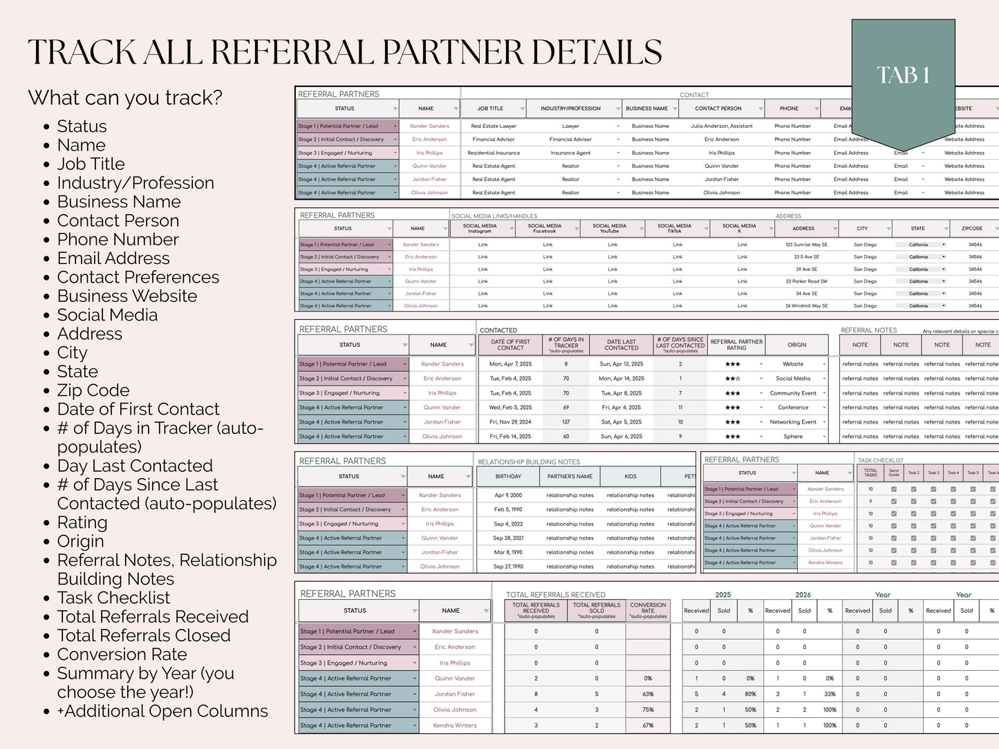 Referral Partner Tracker