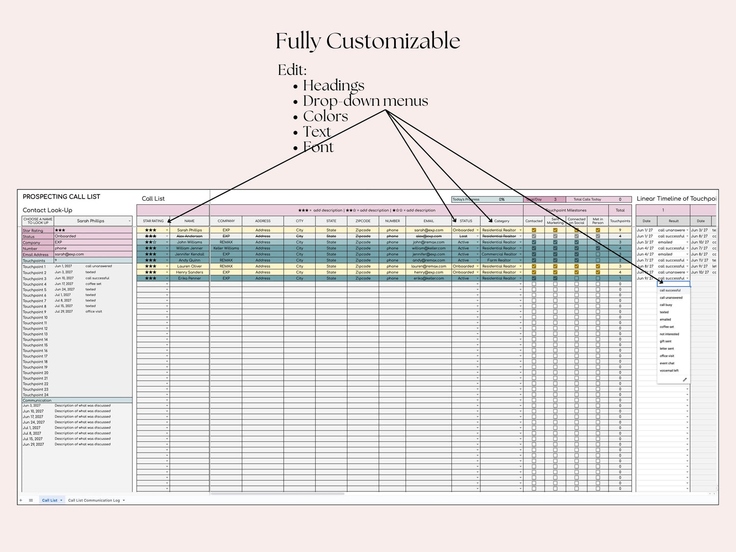 TC Business Prospecting Tracker