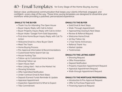 Buyer & Seller Email Templates