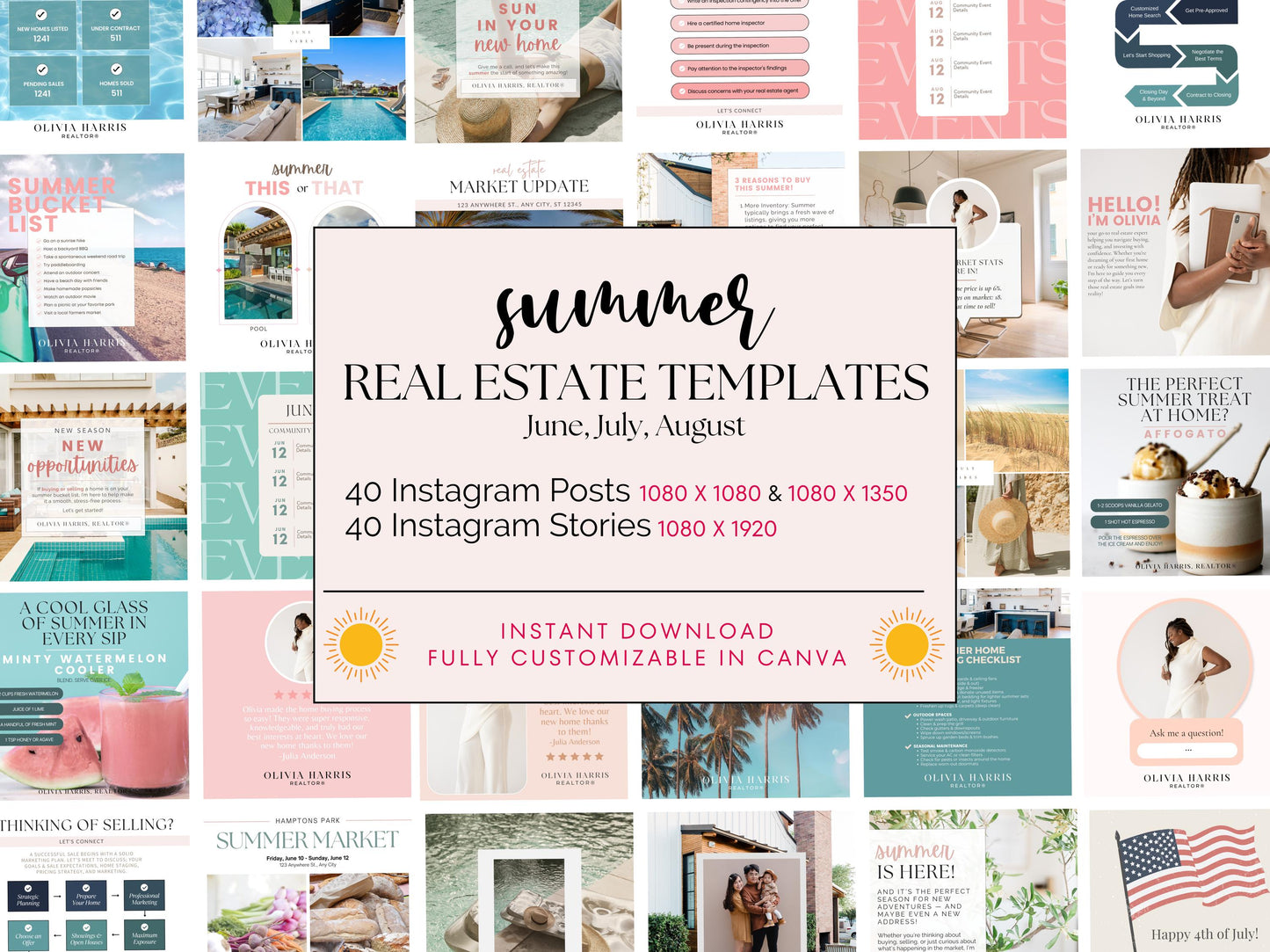 Summer Social Media Instagram Templates