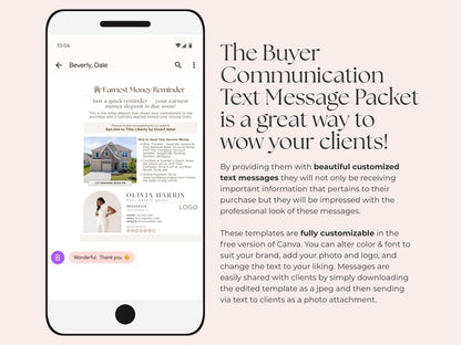 Buyer Client Journey Text Message Bundle
