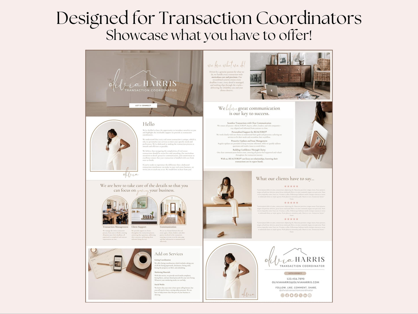 TC Professional Website Canva Template