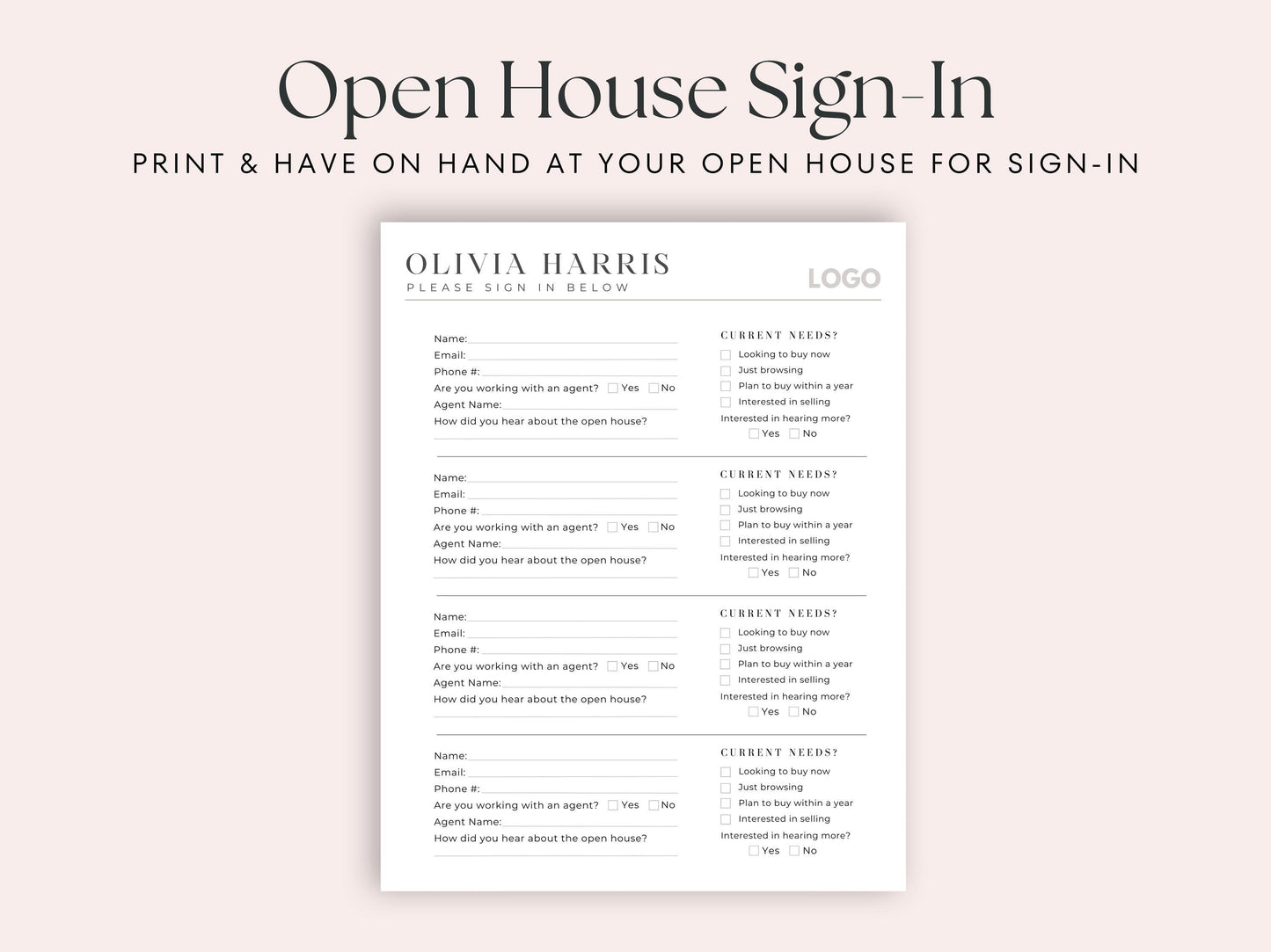 Open House Template Bundle