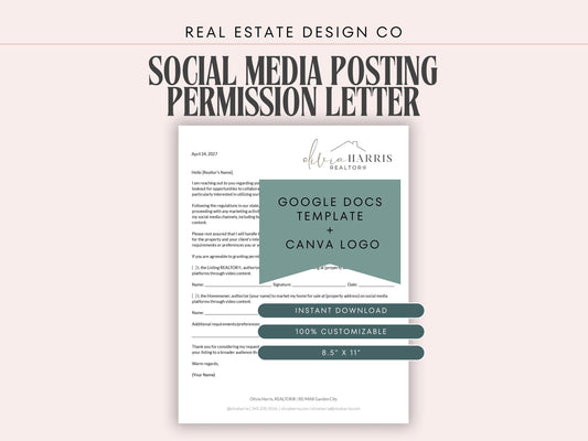 Social Media Posting Permission Letter