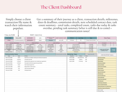 Loan Officer Pipeline with Task Tracker