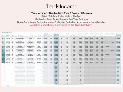 Team Income and Expense Tracker