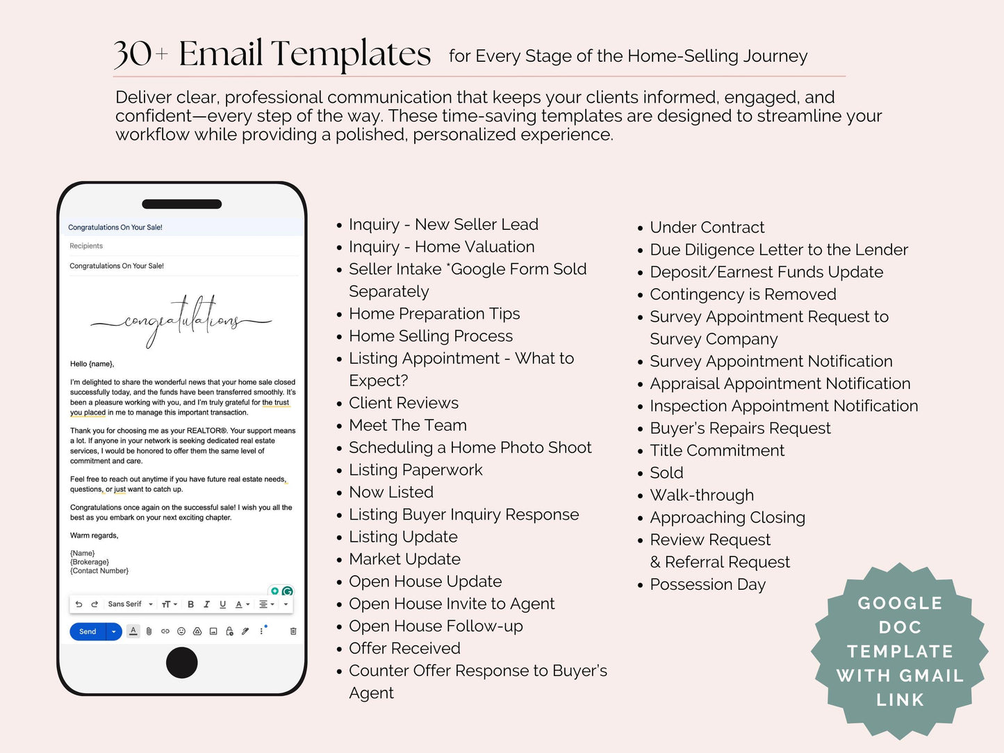 Buyer and Seller Email Templates with Bonus Trello Board
