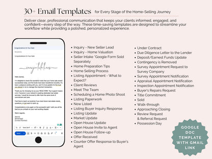 Buyer and Seller Email Templates with Bonus Trello Board