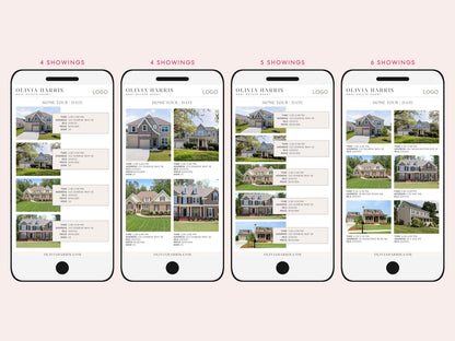 Home Tour Schedule Text Message Bundle