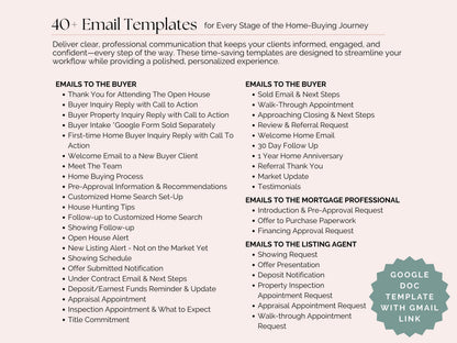 Buyer and Seller Email Templates with Bonus Trello Board