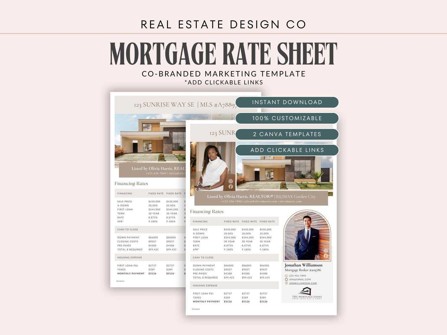 Co-Branded Mortgage Rate Sheet