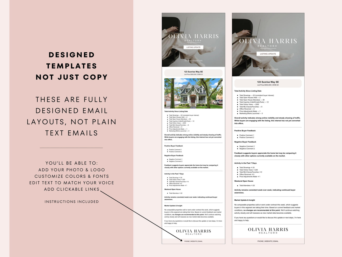 Listing Update Email Template