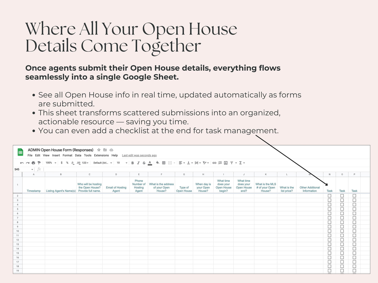 Admin Open House Intake