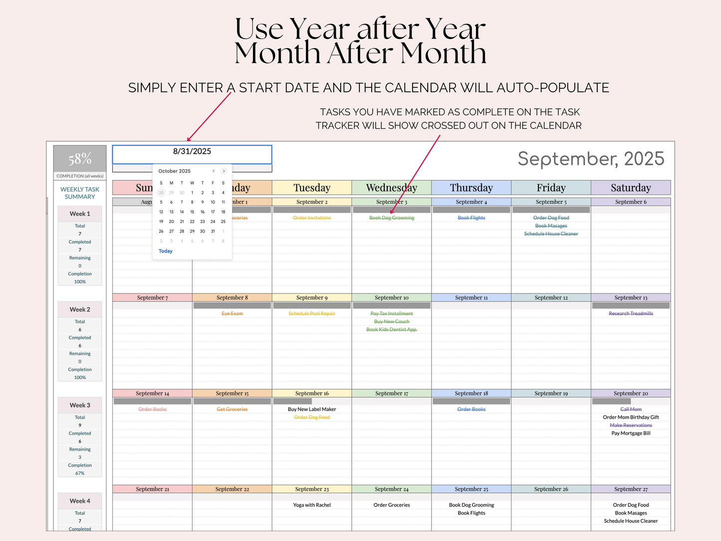 Task Tracker with Dynamic Calendar & Habit Tracker