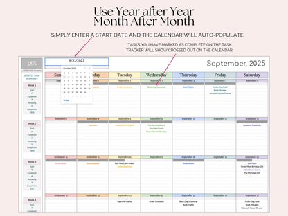 Task Tracker with Dynamic Calendar & Habit Tracker