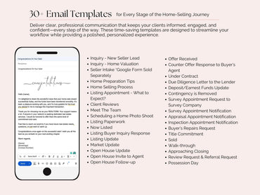 Seller Transaction Email Templates