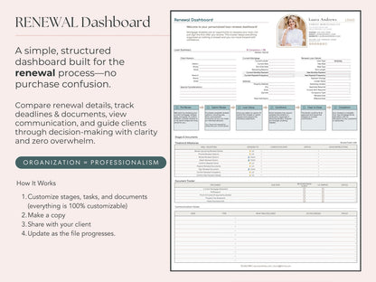Loan Officer Shared Client Dashboard