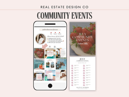 Community Events Instagram Post Templates