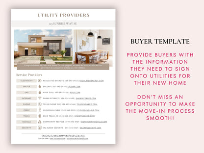 Utility Provider Checklist