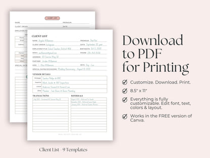 Business Planner Bundle: 150+ Canva Templates