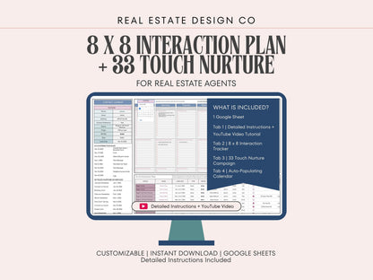 Leads Tracker | 8x8 Plan + 33 Touch