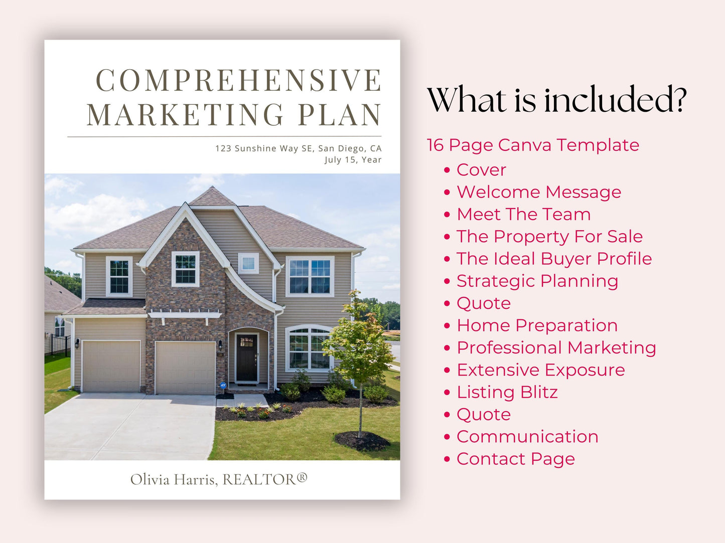 Listing Presentation Marketing Plan