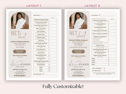 Seller Net Proceeds Sheet