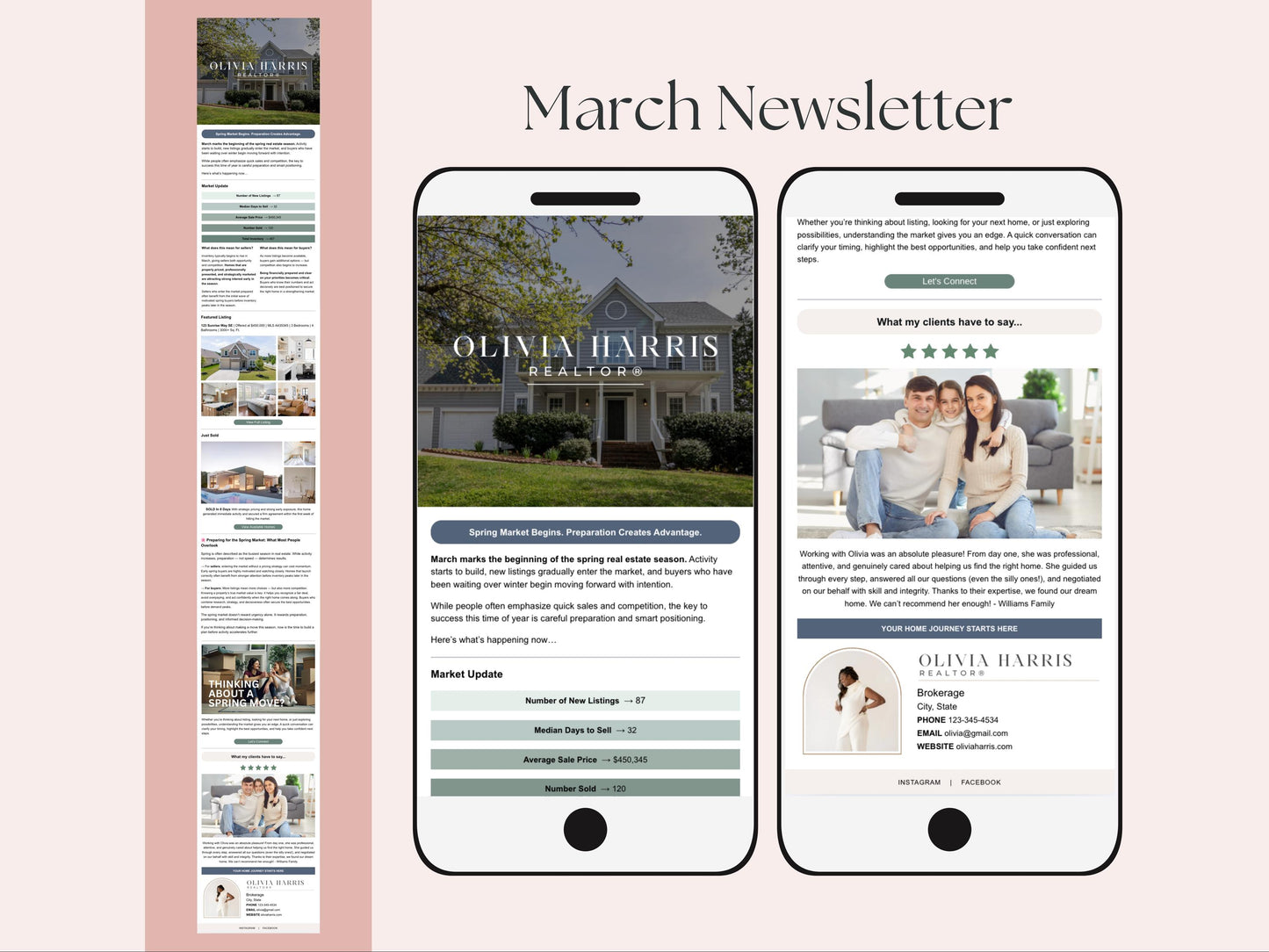 Monthly Email Newsletter Template Bundle