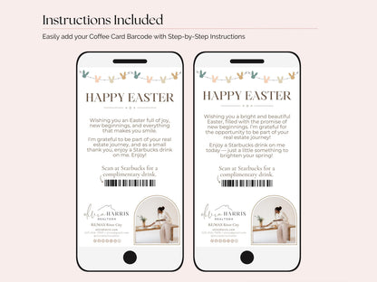 Happy Easter Coffee Card